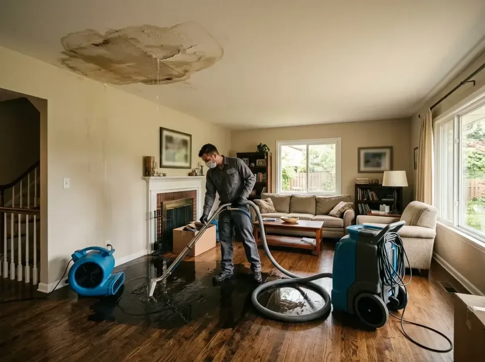 attic-pipe-burst-ceiling-drip-008 — frequently asked questions, Water Damage Restoration & Carpet Care in Maryville, MO